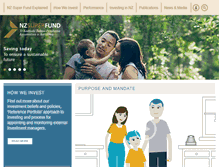 Tablet Screenshot of nzsuperfund.co.nz